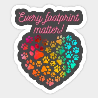 Every footprint matter ! Sticker